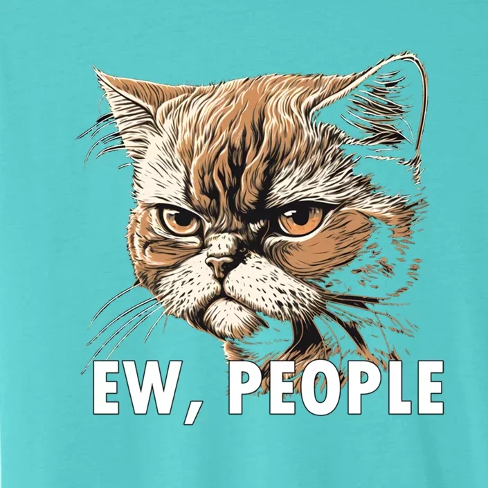 Ew People Funny Cat Introvert Cat Lovers Graphic Gift ChromaSoft Performance T-Shirt