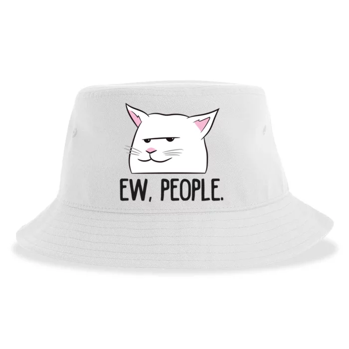 Ew People Funny Cat Owner Gift Love Cats Gift Sustainable Bucket Hat