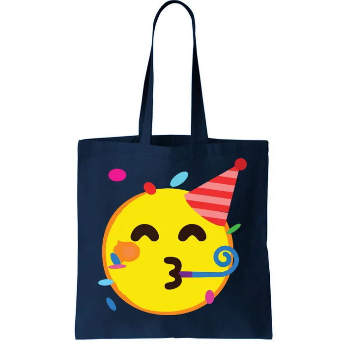 Emoticon Partying Face Birthday Tote Bag