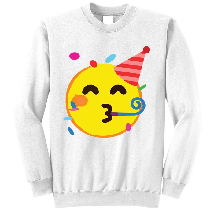 Emoticon Partying Face Birthday Sweatshirt