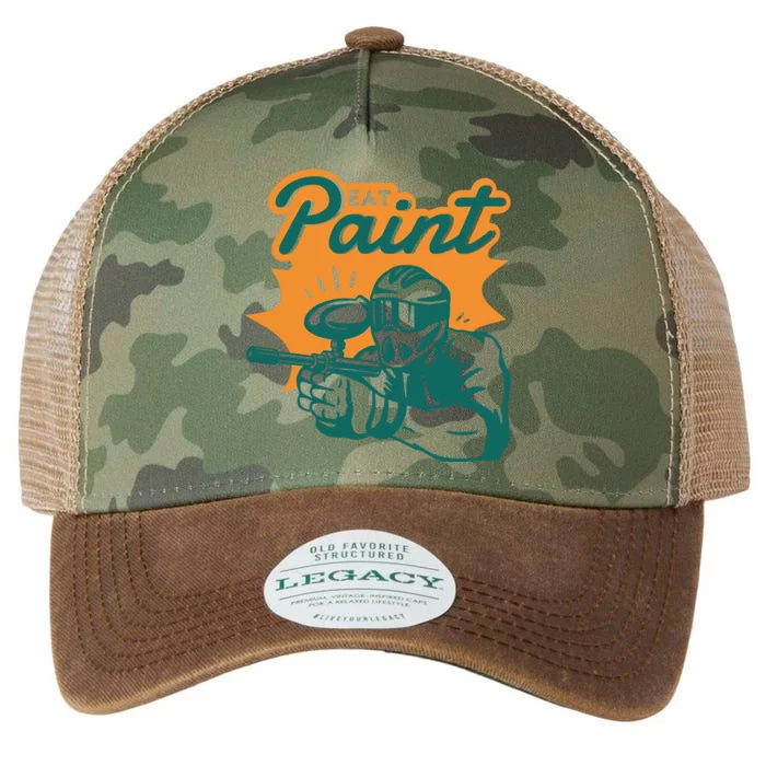 Eat Paint Funny Paintball Legacy Tie Dye Trucker Hat