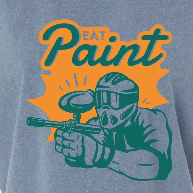 Eat Paint Funny Paintball Garment-Dyed Women's Muscle Tee