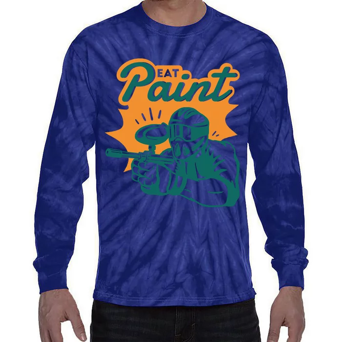 Eat Paint Funny Paintball Tie-Dye Long Sleeve Shirt