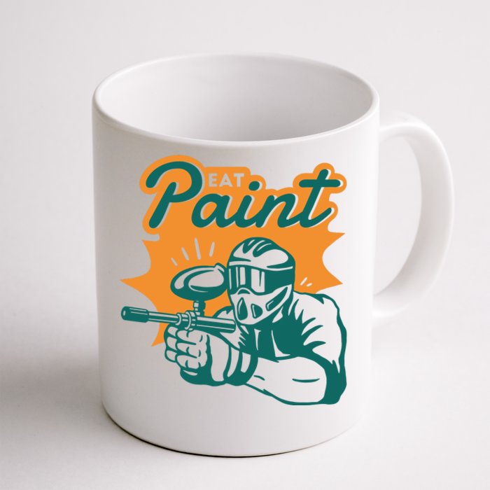 Eat Paint Funny Paintball Front & Back Coffee Mug