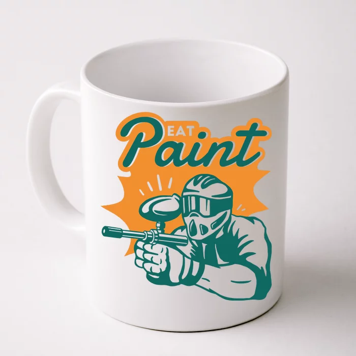 Eat Paint Funny Paintball Front & Back Coffee Mug