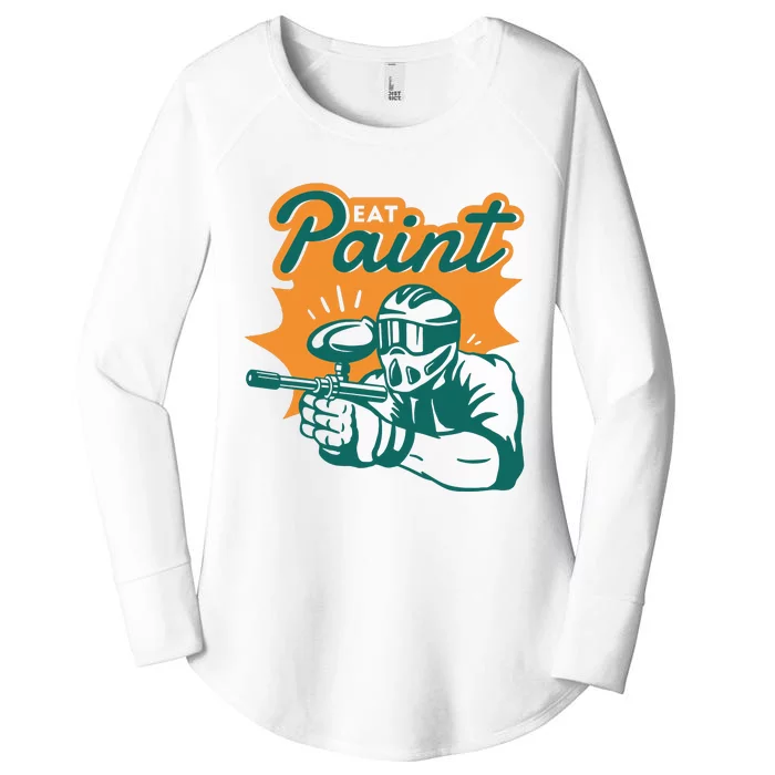 Eat Paint Funny Paintball Women's Perfect Tri Tunic Long Sleeve Shirt