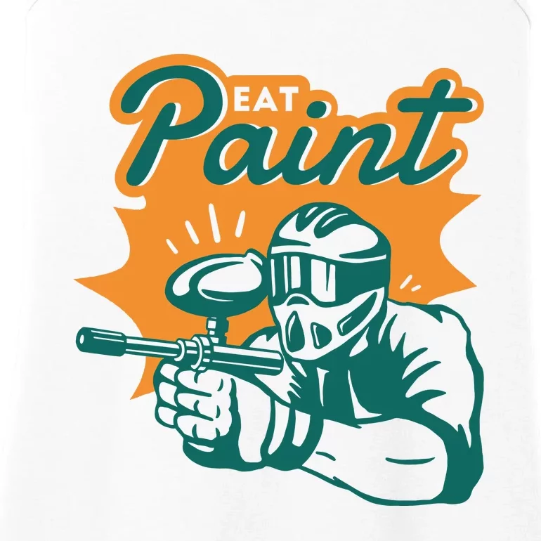 Eat Paint Funny Paintball Ladies Essential Tank