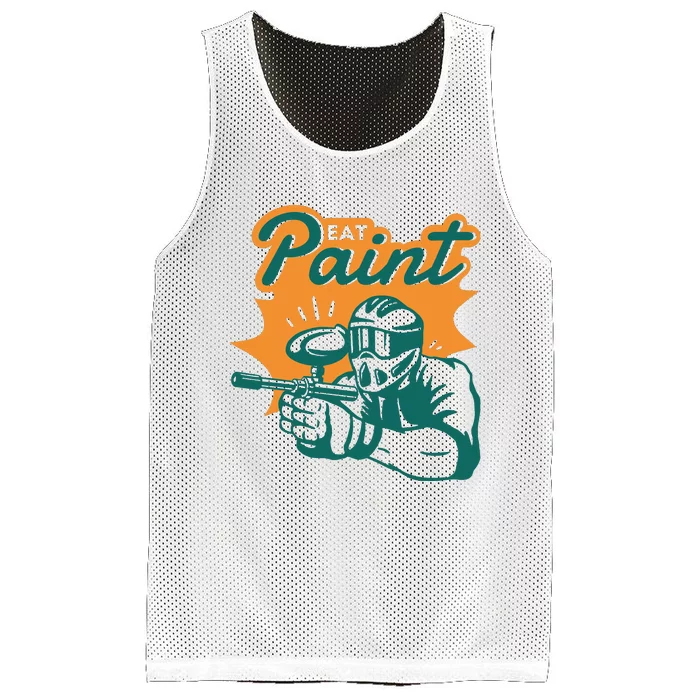 Eat Paint Funny Paintball Mesh Reversible Basketball Jersey Tank