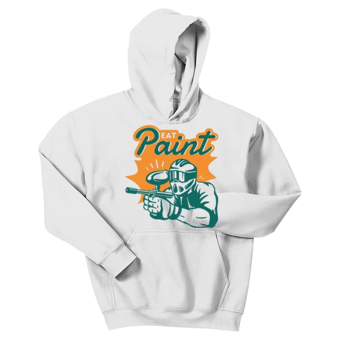 Eat Paint Funny Paintball Kids Hoodie