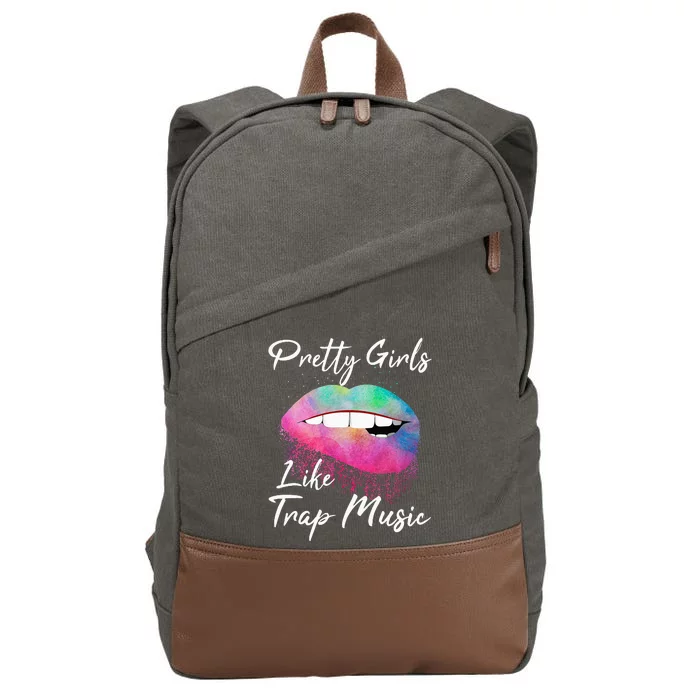 EDM Pretty Girls Like Trap Music Cotton Canvas Backpack