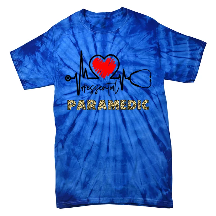 Essential Paramedic Heartbeat Paramedic Nurse Gift Meaningful Gift Tie-Dye T-Shirt