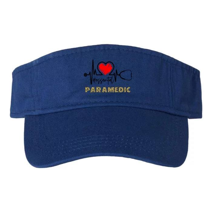 Essential Paramedic Heartbeat Paramedic Nurse Gift Meaningful Gift Valucap Bio-Washed Visor