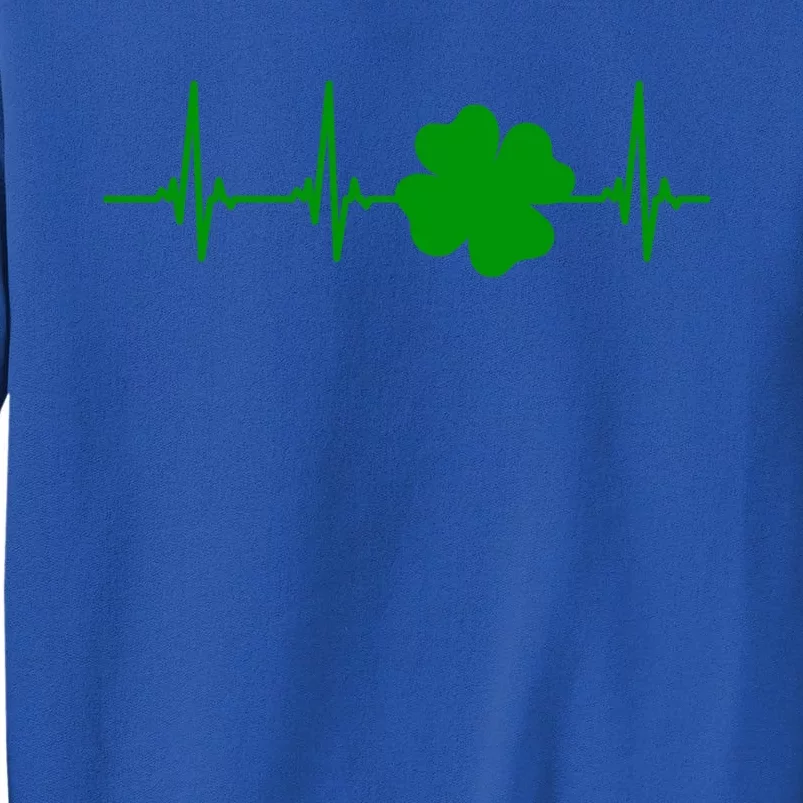 Ekg Pulse Heart Beat Shamrock For St Patricks Day Nurse Gift Sweatshirt