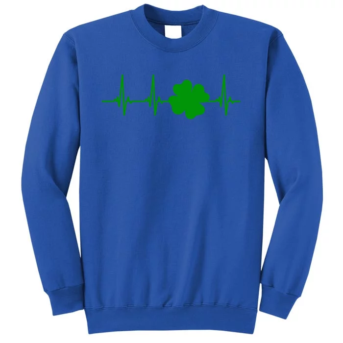 Ekg Pulse Heart Beat Shamrock For St Patricks Day Nurse Gift Sweatshirt