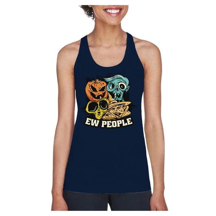 Ew People Halloween Women's Racerback Tank