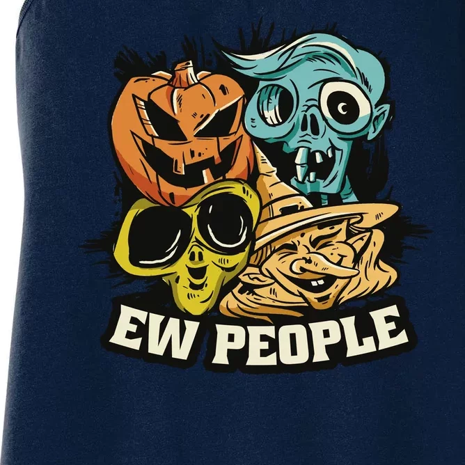 Ew People Halloween Women's Racerback Tank