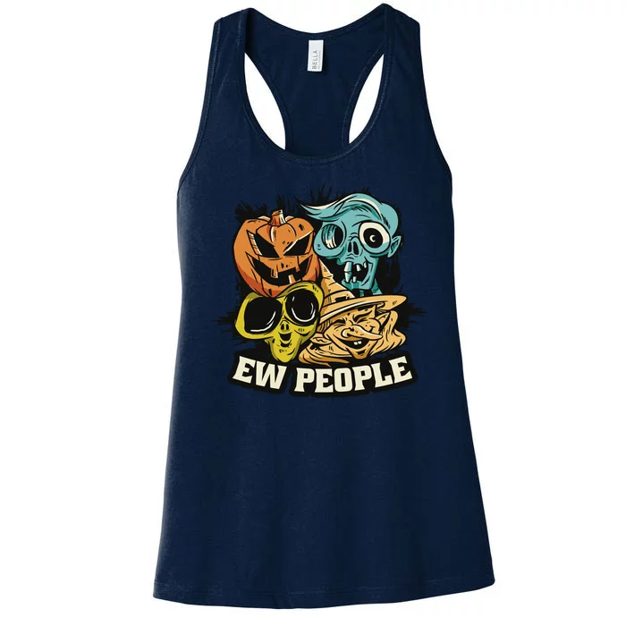 Ew People Halloween Women's Racerback Tank