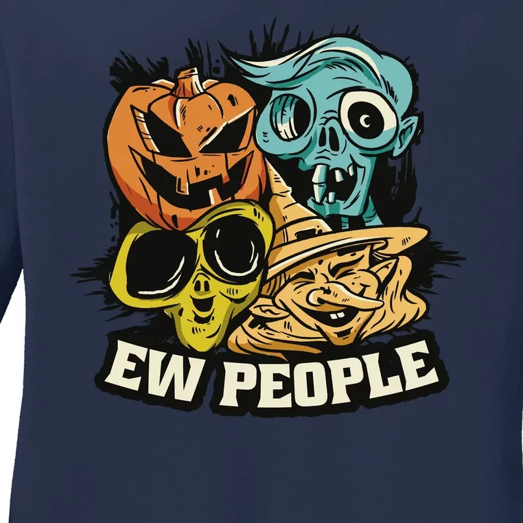 Ew People Halloween Ladies Long Sleeve Shirt