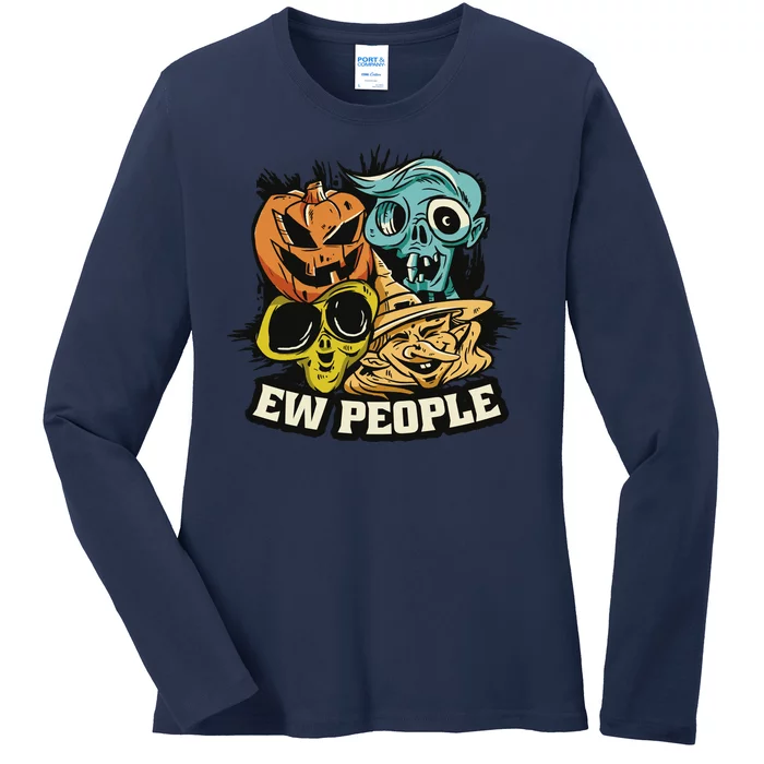 Ew People Halloween Ladies Long Sleeve Shirt