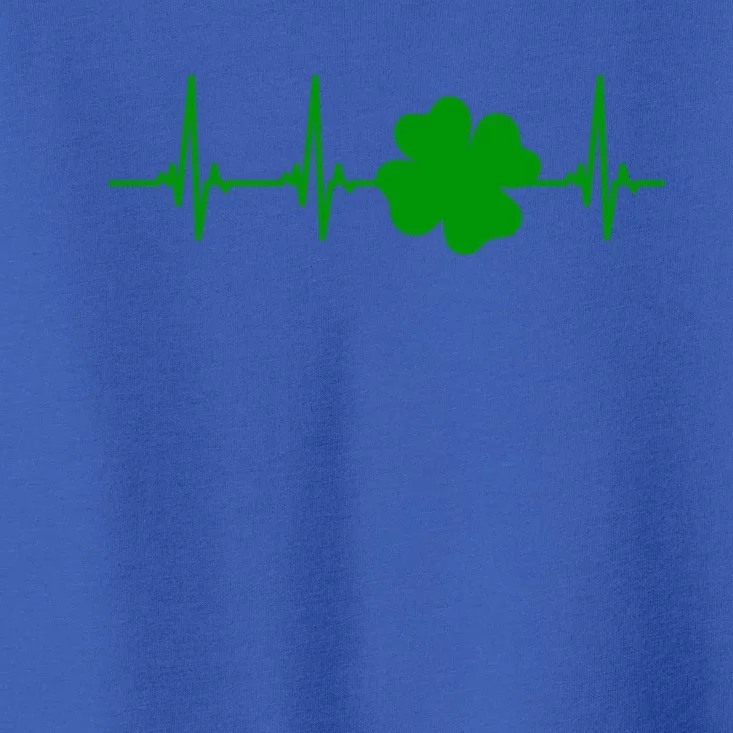 Ekg Pulse Heart Beat Shamrock For St Patricks Day Nurse Cool Gift Toddler T-Shirt