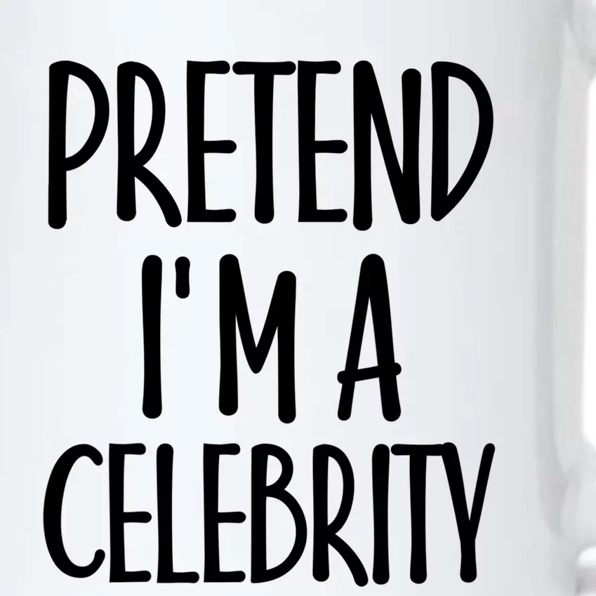 Easy Pretend I'm Celebrity Costume For Famous Halloween Cute Gift Black Color Changing Mug