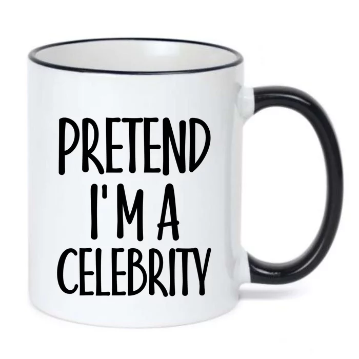 Easy Pretend I'm Celebrity Costume For Famous Halloween Cute Gift Black Color Changing Mug