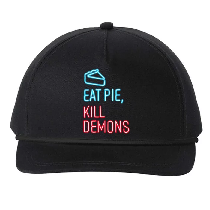 Eat Pie Kill Demons Supernatural Snapback Five-Panel Rope Hat