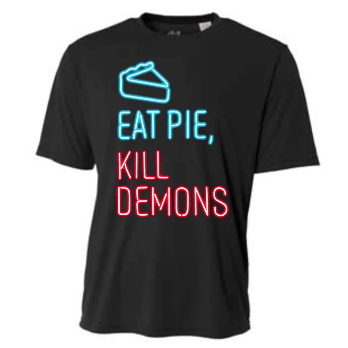 Eat Pie Kill Demons Supernatural Cooling Performance Crew T-Shirt