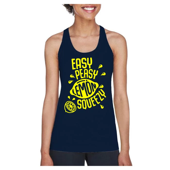 Easy Peasy Lemon Squeezy Women's Racerback Tank