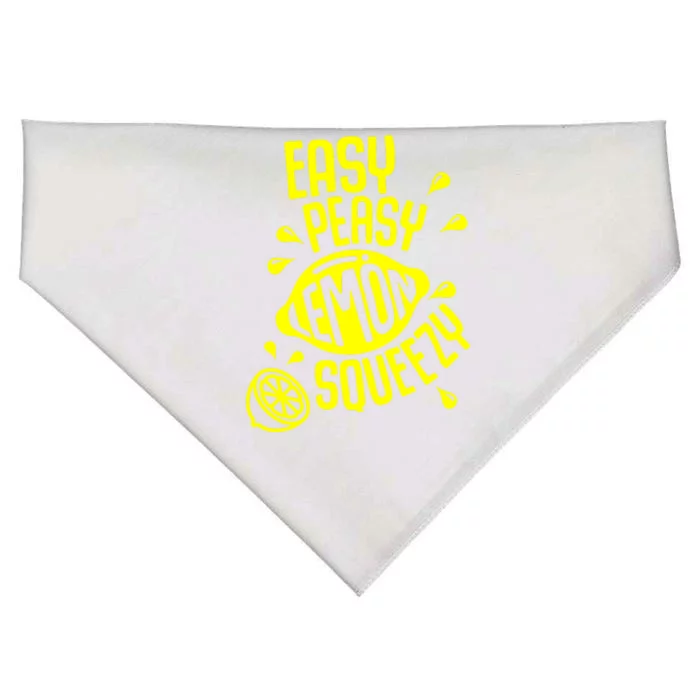 Easy Peasy Lemon Squeezy USA-Made Doggie Bandana