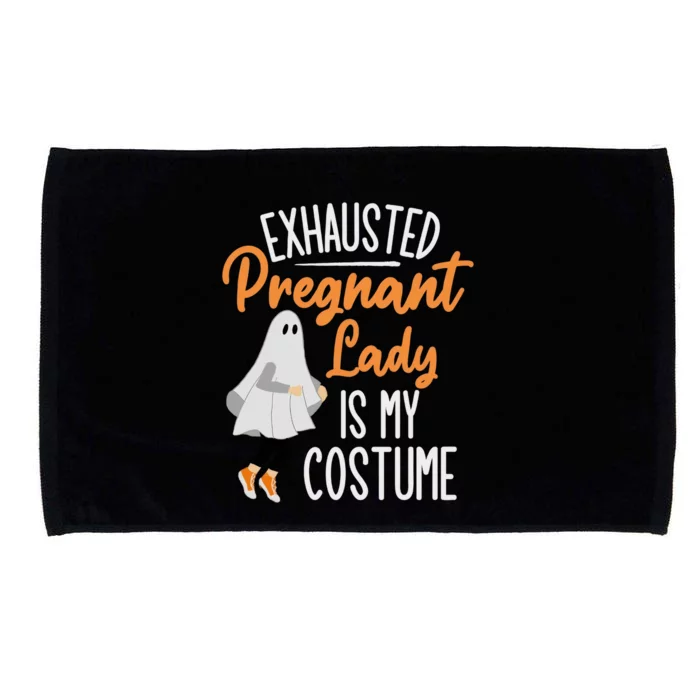 Exhausted Pregnant Lady Is My Costume Halloween Maternity Microfiber Hand Towel