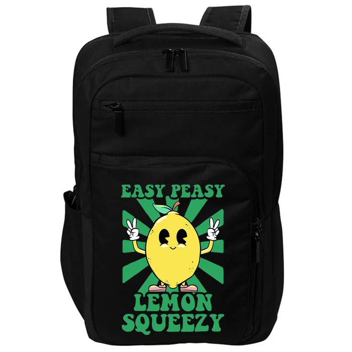 Easy Peasy Lemon Squeezy Lemonade Ceo Funny Lemon Lemonade Impact Tech Backpack