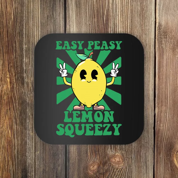 Easy Peasy Lemon Squeezy Lemonade Ceo Funny Lemon Lemonade Coaster