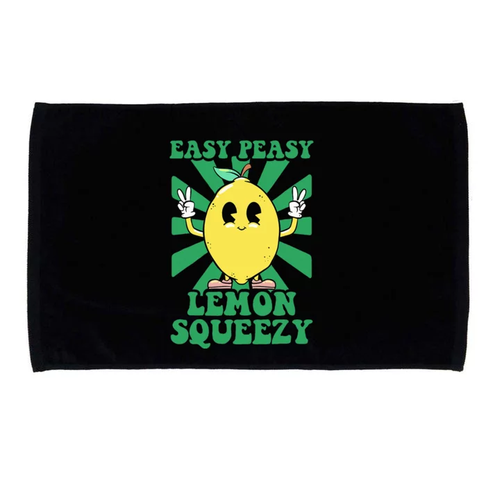 Easy Peasy Lemon Squeezy Lemonade Ceo Funny Lemon Lemonade Microfiber Hand Towel