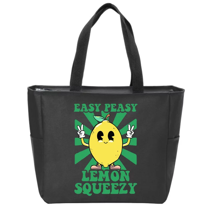 Easy Peasy Lemon Squeezy Lemonade Ceo Funny Lemon Lemonade Zip Tote Bag