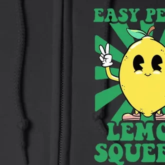 Easy Peasy Lemon Squeezy Lemonade Ceo Funny Lemon Lemonade Full Zip Hoodie