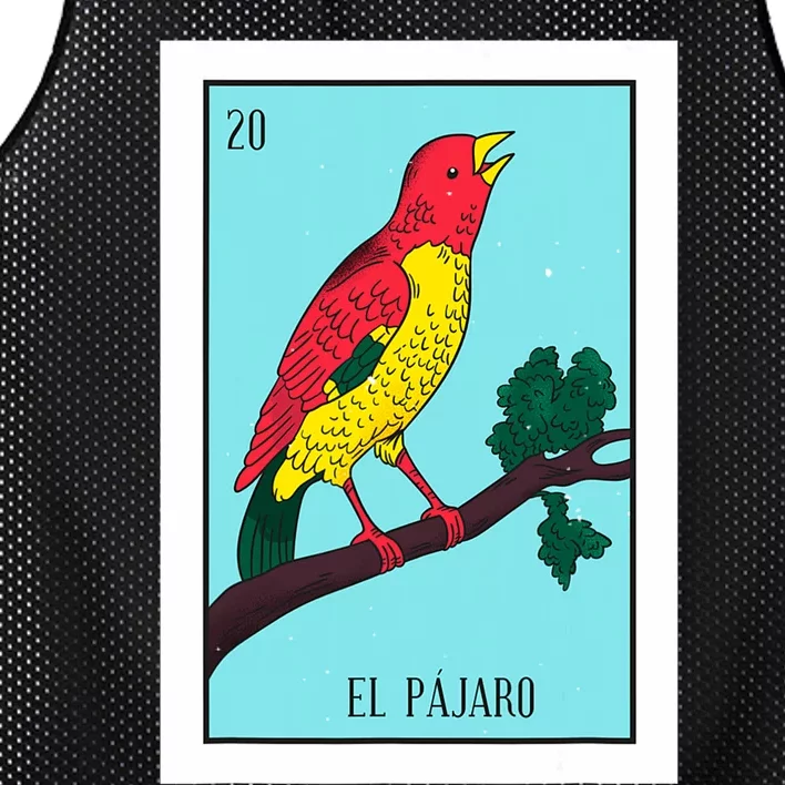 El Pajaro Lottery Card Gift The Bird Card Mexican Lottery Mesh Reversible Basketball Jersey Tank