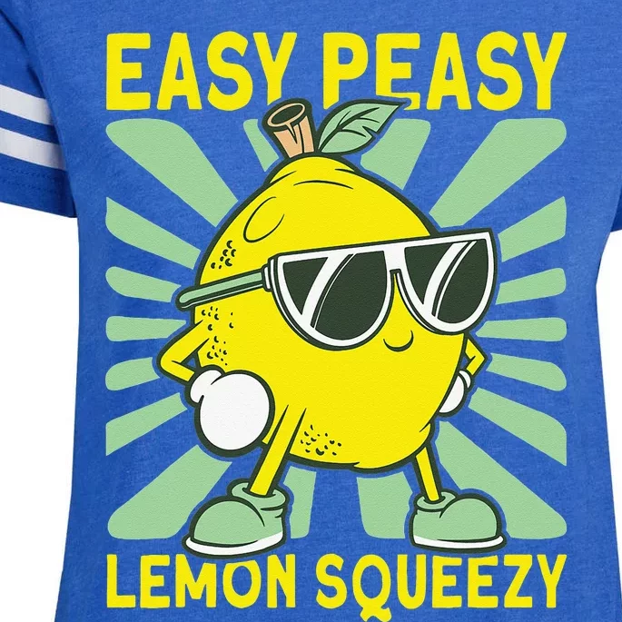 Easy Peasy Lemon Squeezy Lemonade Stand Boss Enza Ladies Jersey Football T-Shirt