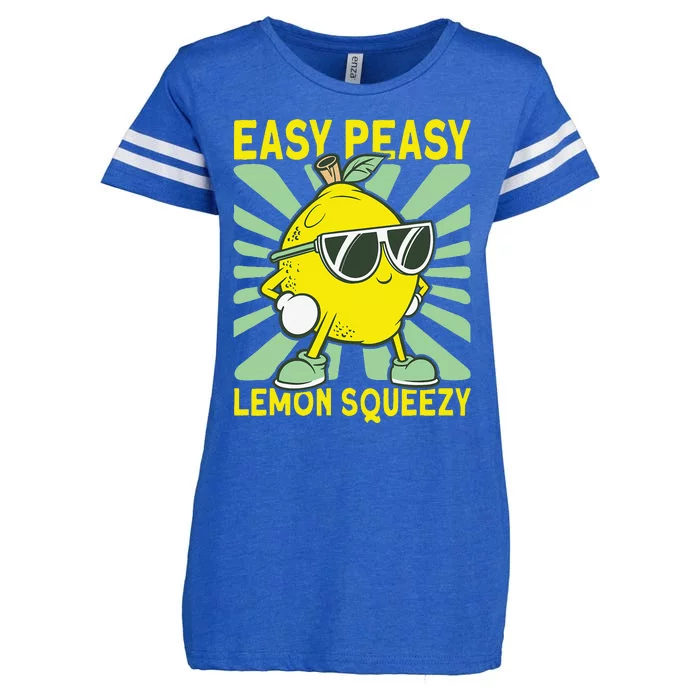 Easy Peasy Lemon Squeezy Lemonade Stand Boss Enza Ladies Jersey Football T-Shirt