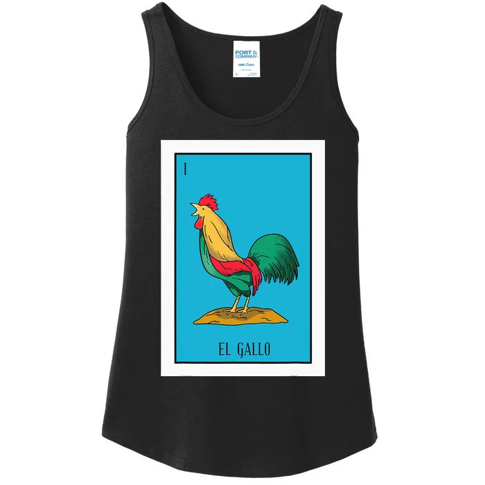 El Pollo Lottery Gift The Chicken Paper Mexican Lottery Ladies Essential Tank