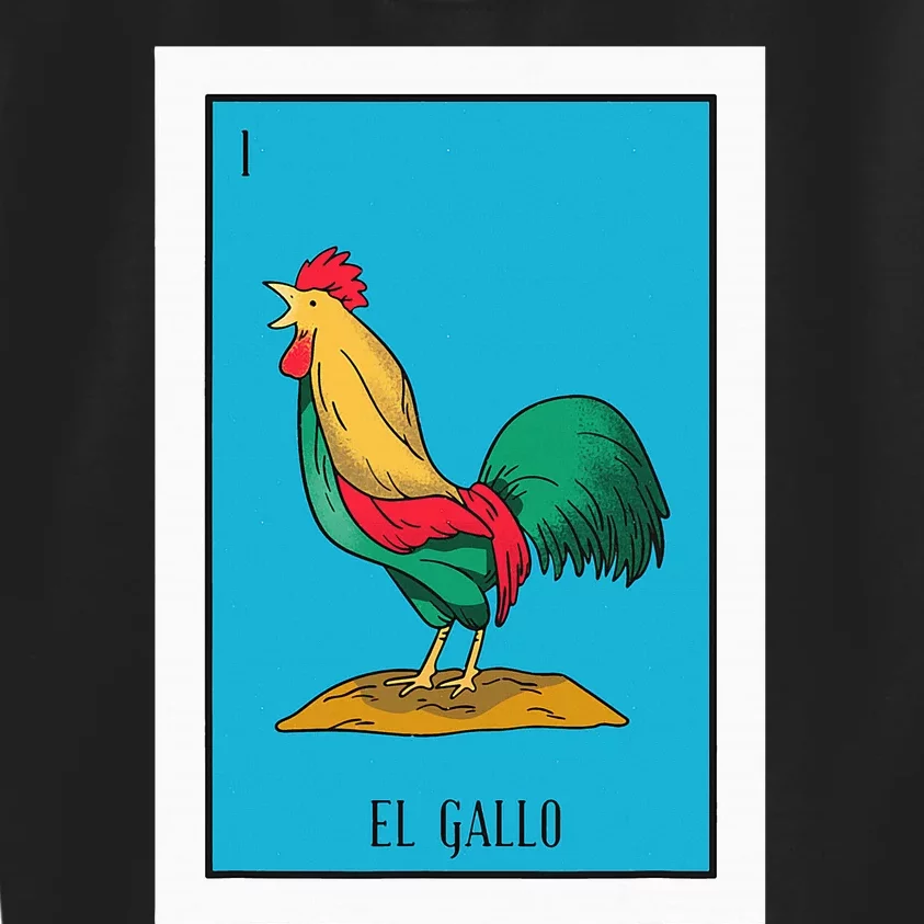 El Pollo Lottery Gift The Chicken Paper Mexican Lottery Kids Sweatshirt