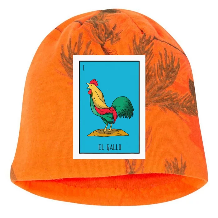 El Pollo Lottery Gift The Chicken Paper Mexican Lottery Kati - Camo Knit Beanie