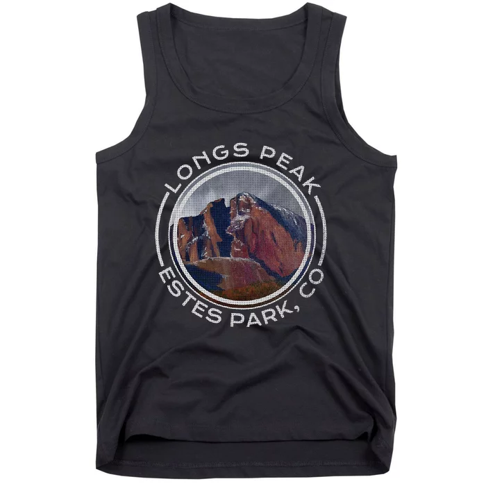 Estes Park Longs Peak Rocky Mountain Colorado Tank Top