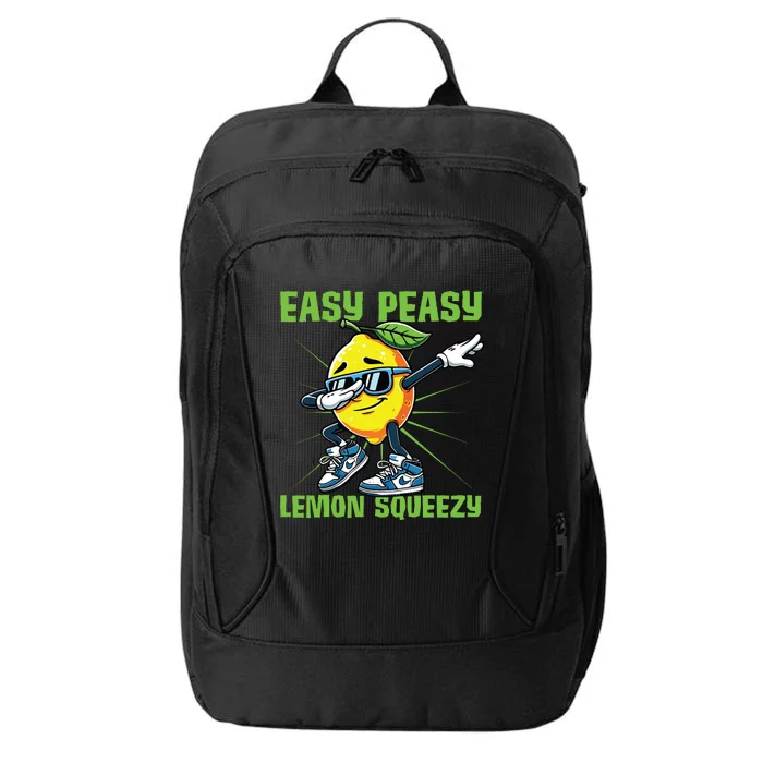 Easy Peasy Lemon Squeezy Lemon Stand Lemonade Crew City Backpack