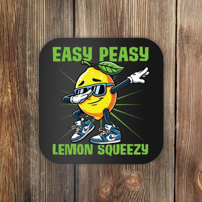 Easy Peasy Lemon Squeezy Lemon Stand Lemonade Crew Coaster