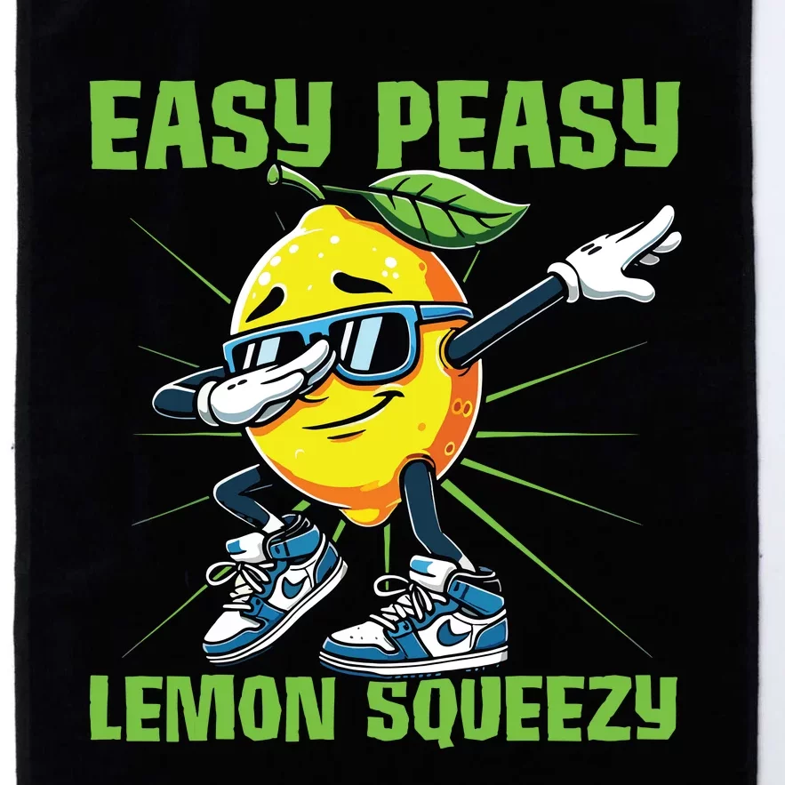 Easy Peasy Lemon Squeezy Lemon Stand Lemonade Crew Platinum Collection Golf Towel