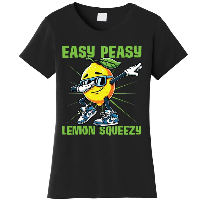 Easy Peasy Lemon Squeezy Lemon Stand Lemonade Crew Women's T-Shirt