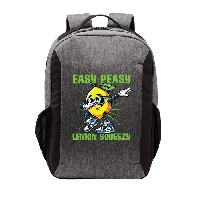 Easy Peasy Lemon Squeezy Lemon Stand Lemonade Crew Vector Backpack