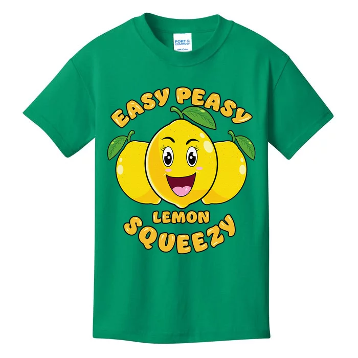 Easy Peasy Lemon Squeezy Summer Stand Lemonade Kids T-Shirt