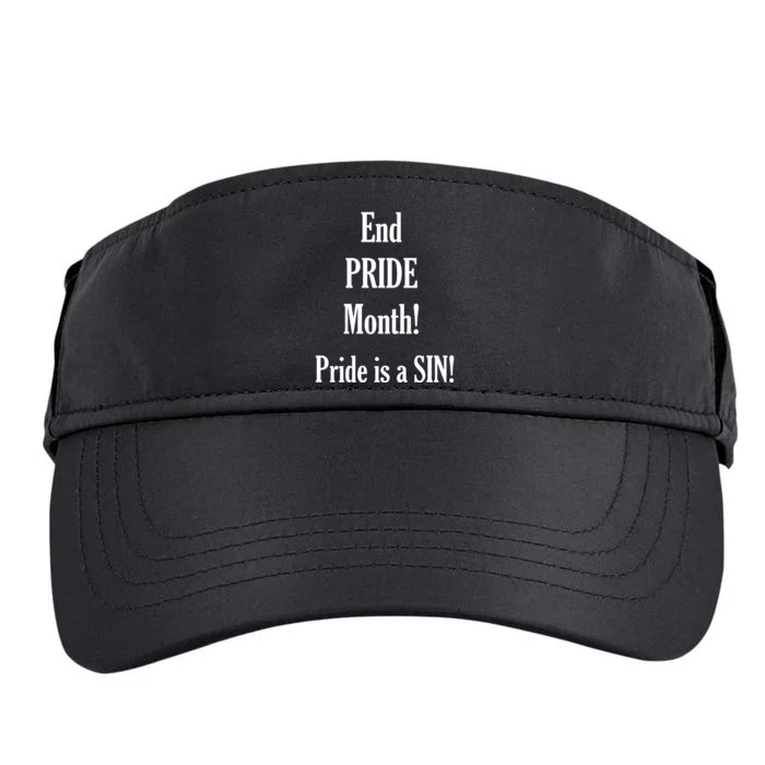 End Pride Month Pride Is A SIN Adult Drive Performance Visor